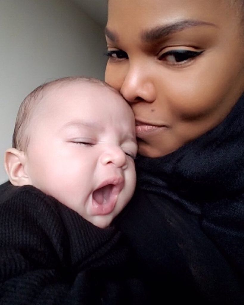 Janet and her baby Eissa, one of the few photos of them together