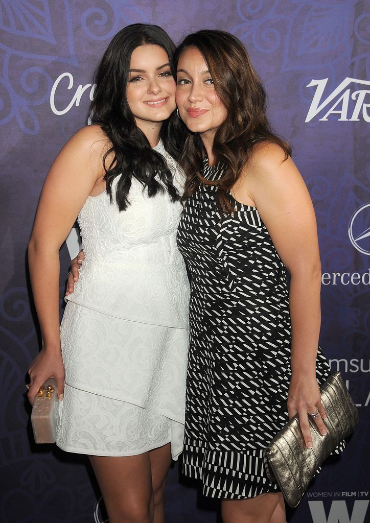 Ariel Winter and sister Shanelle Workman arrive at the Variety And Women In Film Annual Pre-Emmy Celebration at Gracias Madre on August 23, 2014 in West Hollywood, California