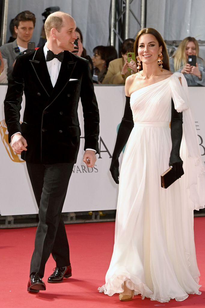 Prince William walking with Kate Middleton