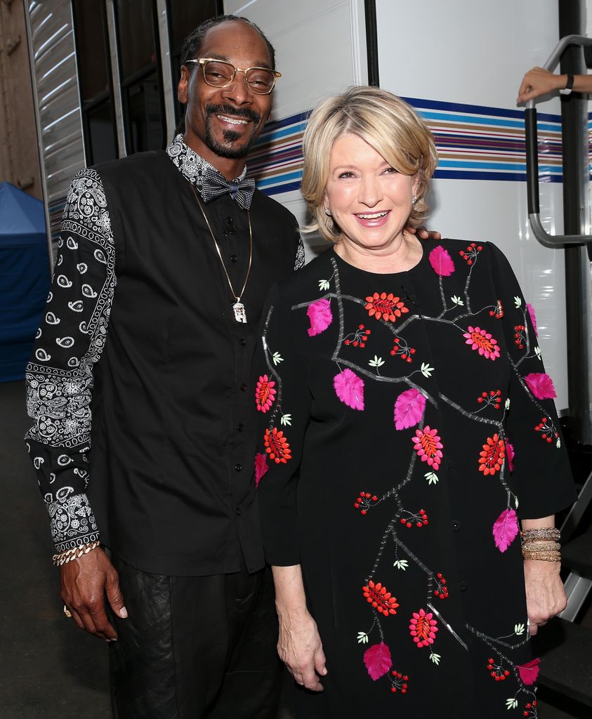 Snoop Dogg and Martha Stewart attend The Comedy Central Roast of Justin Bieber at Sony Pictures Studios on March 14, 2015 in Los Angeles
