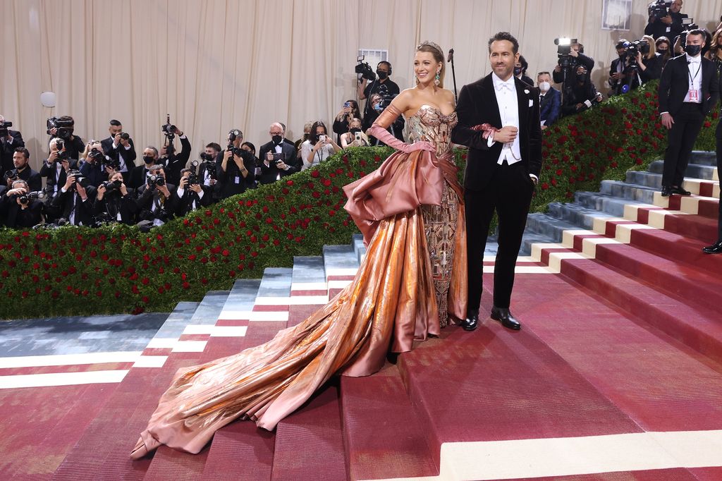 Blake Lively and Ryan Reynolds at the Met Gala 2022