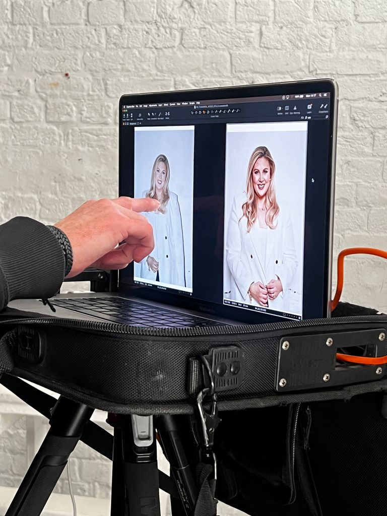 Louise Pentland photos on a photo shoot