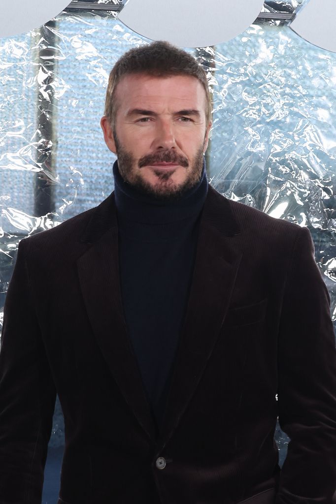 David rocked a fuller head of hair than before