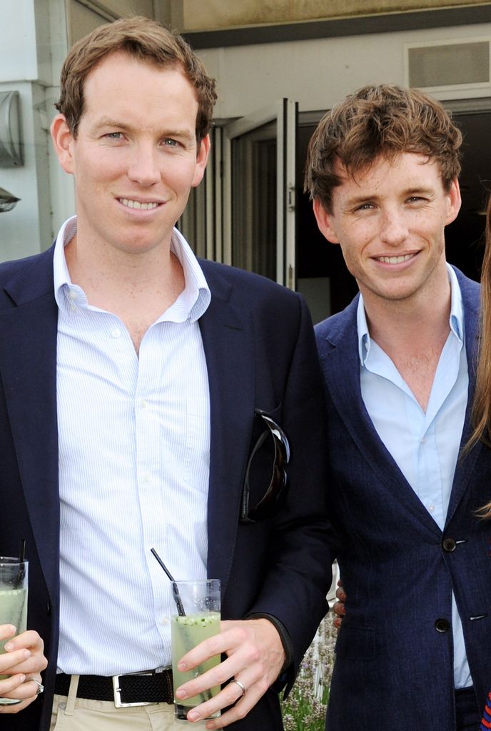 James Redmayne standing with brother Eddie Redmayne