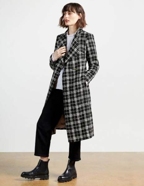 ted baker checked coat