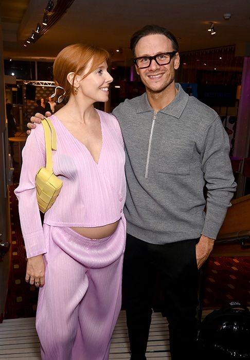 stacey dooley shows off baby bump in photo with kevin clifton