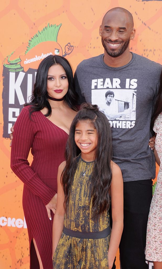 Vanessa Bryant, Gianna Bryant, and Kobe Bryant at Nickelodeon Kids' Choice Sports Awards 2016 at UCLA's Pauley Pavilion on July 14, 2016 in Westwood, California.