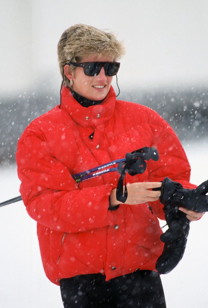 Diana skiing in Lech, Austria