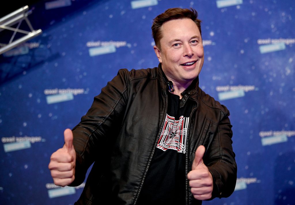 SpaceX owner and Tesla CEO Elon Musk arrives on the red carpet