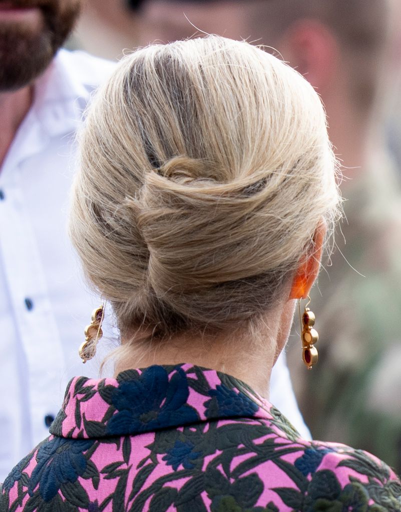 Sophie, Duchess of Edinburgh during the 5th Battalion, The Rifles (5 RIFLES) homecoming parade at Picton Barracks on October 4, 2024 in Bulford, Wiltshire. 