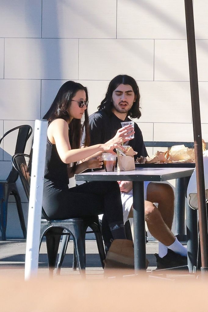 Bigi and his girlfriend enjoyed lunch in LA