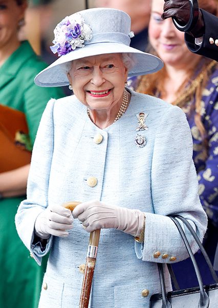 the queen walking strick ceremony of keys
