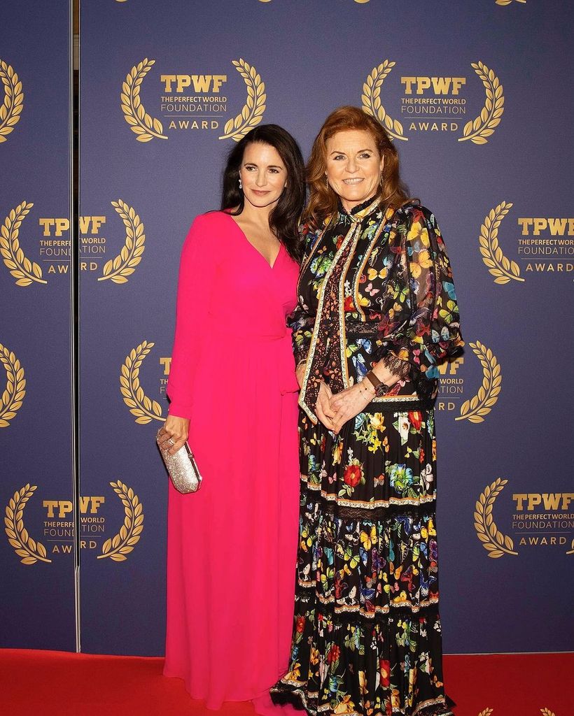 Sex and the City actress Kristin Davis with Sarah Ferguson