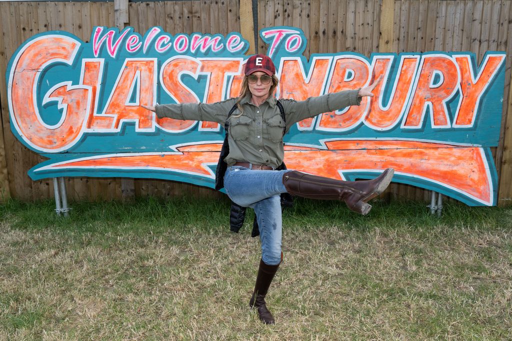 Shania Twain backstage during day four of Glastonbury Festival 2024 at Worthy Farm, Pilton on June 29, 2024 in Glastonbury, England. Founded by Michael Eavis in 1970, Glastonbury Festival features around 3,000 performances across over 80 stages. Renowned for its vibrant atmosphere and iconic Pyramid Stage, the festival offers a diverse lineup of music and arts, embodying a spirit of community, creativity, and environmental consciousness.