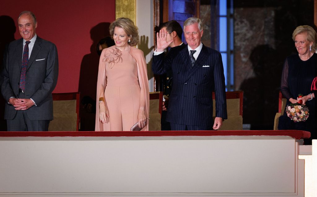 Prince Lorenz of Belgium, Queen Mathilde of Belgium, King Philippe at concert