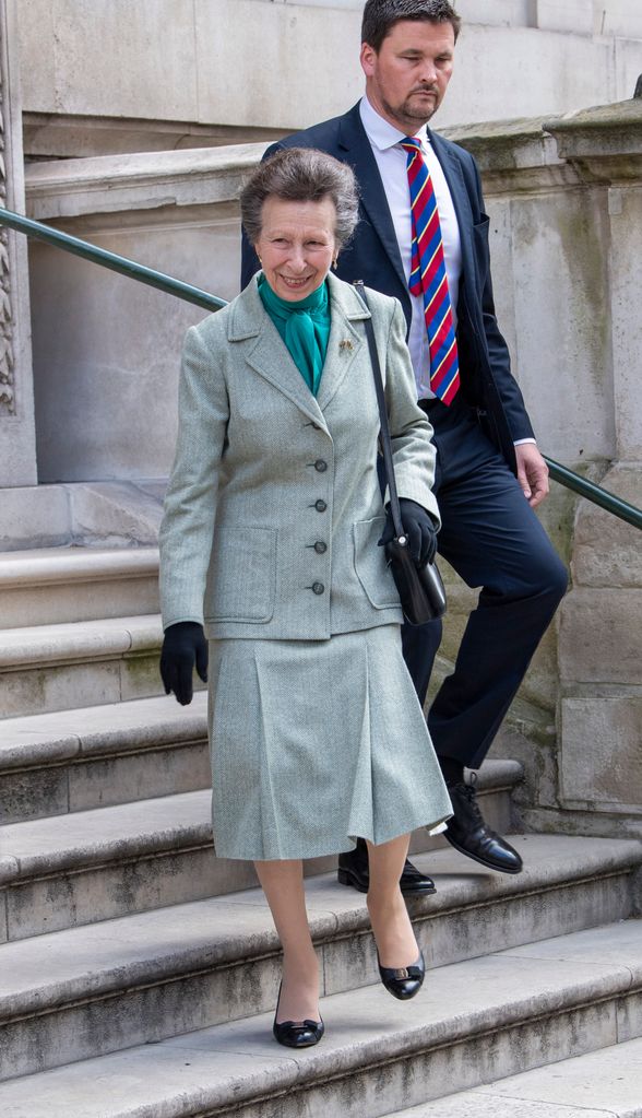 Princess Anne stunned in a fitted suit co-ord