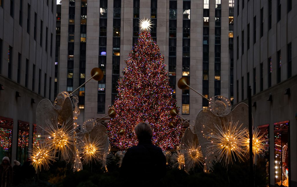 The  Christmas tree at Rockefeller Center in 2024