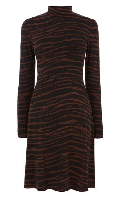tiger print dress warehouse holly willoughby