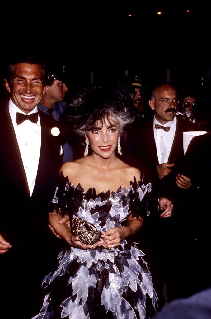 George Hamilton and Elizabeth Taylor pictured in the eighties