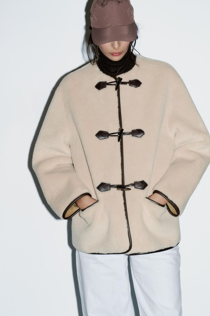 Zara shearling coat