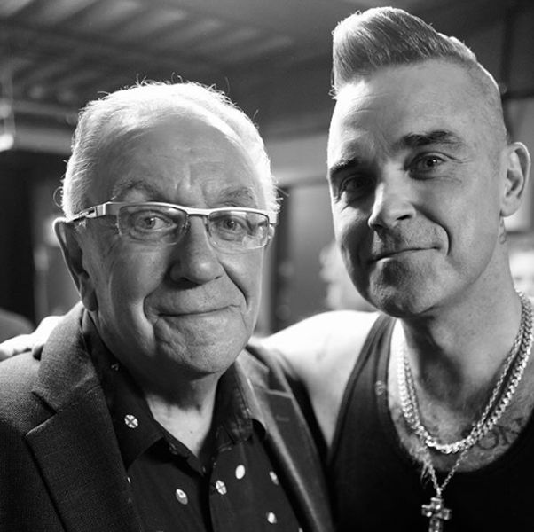 Robbie Williams and his dad Pete Conway 