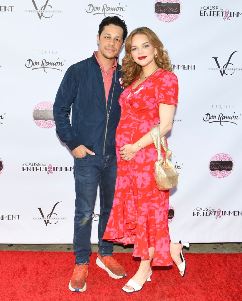 David Del Rio and Katherine Del Rio arrive at A Cause For Entertainment's 10th Anniversary Diamond Celebration at Kiss Kiss Bang Bang on October 20, 2024