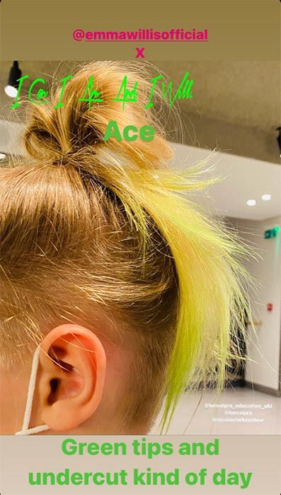 ace willis green hair
