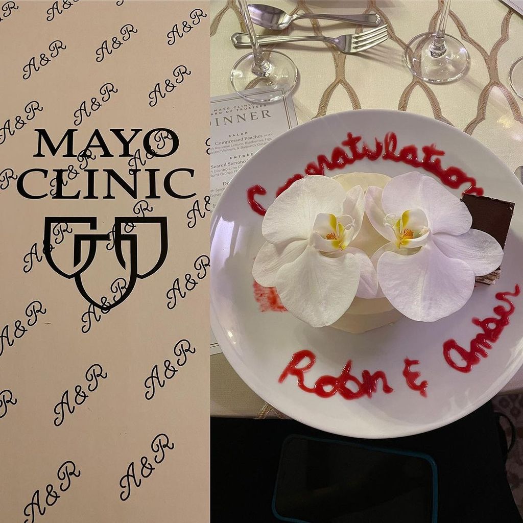 The GMA star also received a sweet treat from the Mayo Clinic 