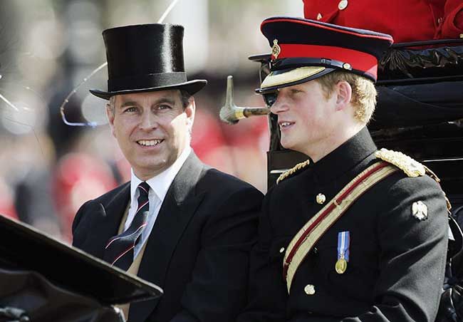 prince harry prince andrew carriage