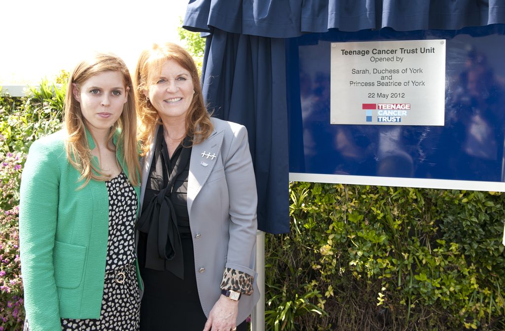 Sarah and Beatrice opened a Teenage Cancer Trust Unit At The Royal Marsden Hospital in 2012