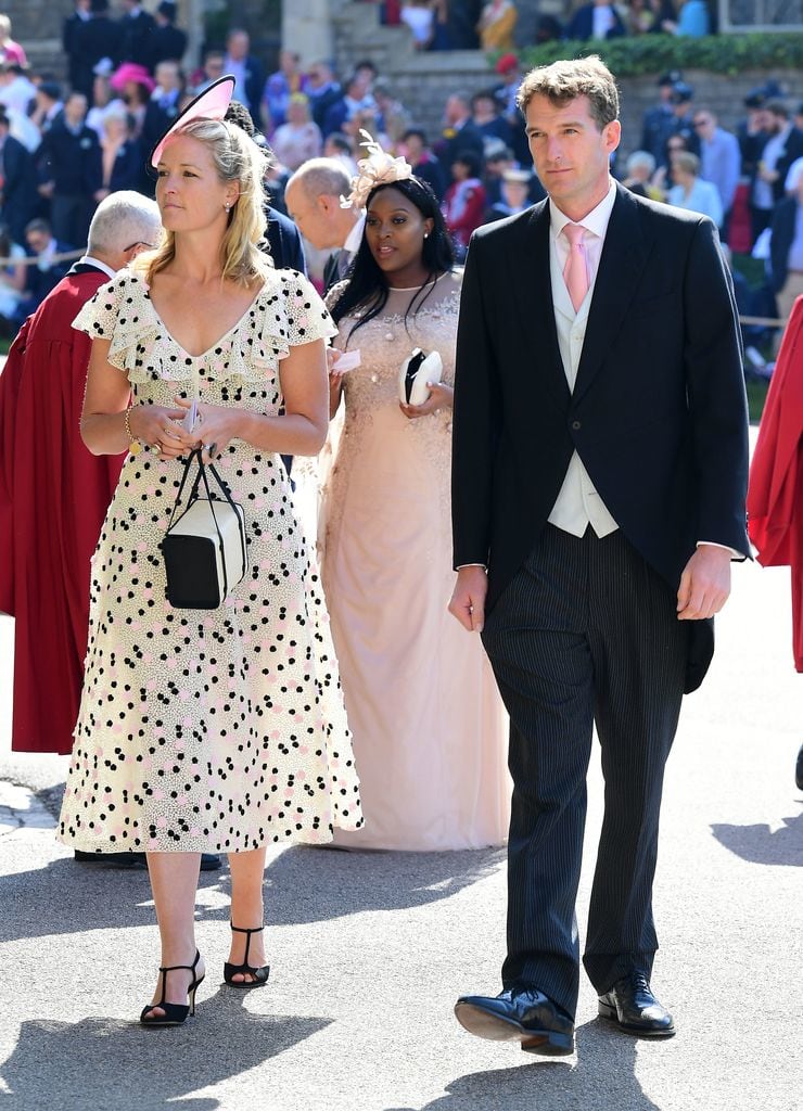 Lady Edwina Louise Grosvenor and Dan Snow at Harry and Meghan's royal wedding