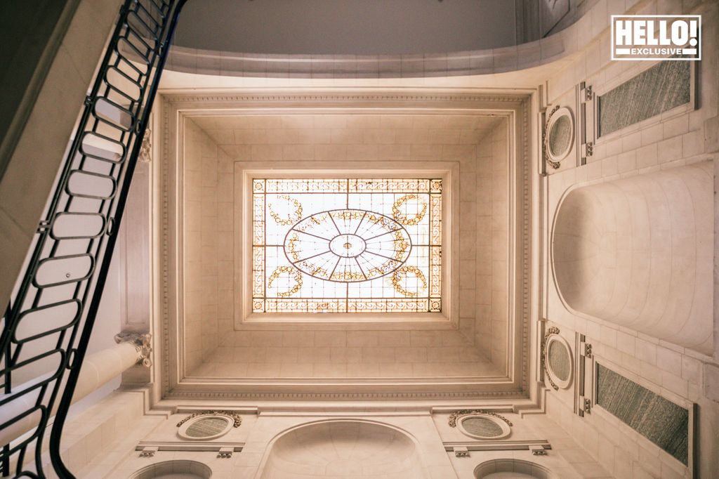 Baron Arnaud De Bastard's staircase at Chateau de Saint-Denis