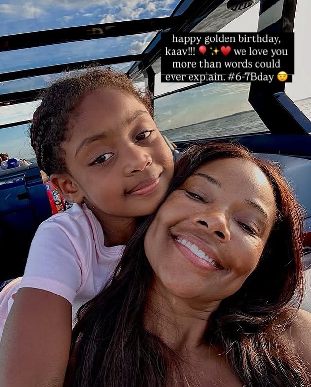 Kaavia wade gabrielle union in car