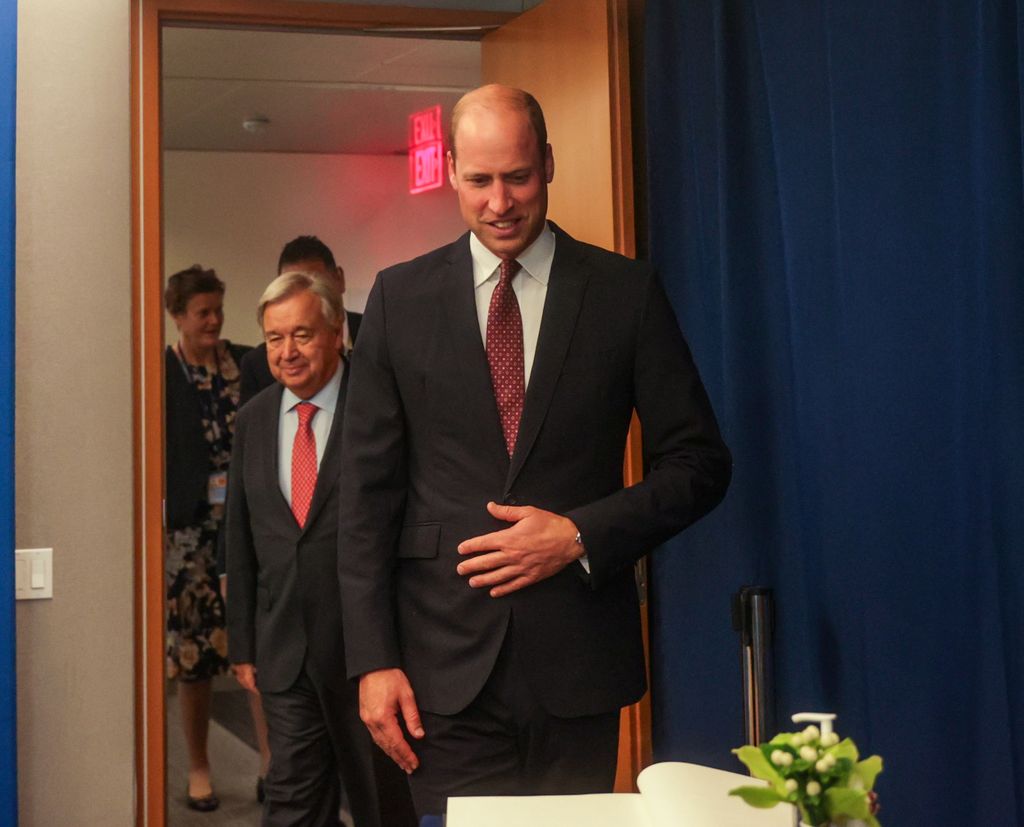 Prince William is discussing important climate matters with the UN Chief
