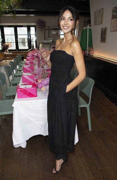 michelle keegan pink table very launch