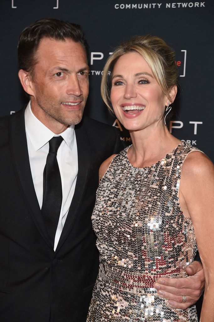Andrew Shue and Amy Robach back last year