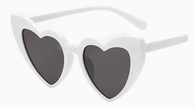 white heart sunglasses