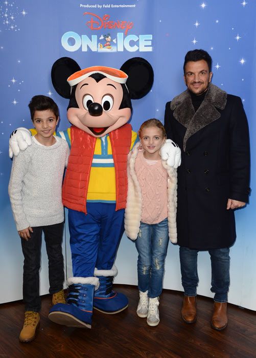 Peter Andre and kids Princess and Junior at Disney on Ice