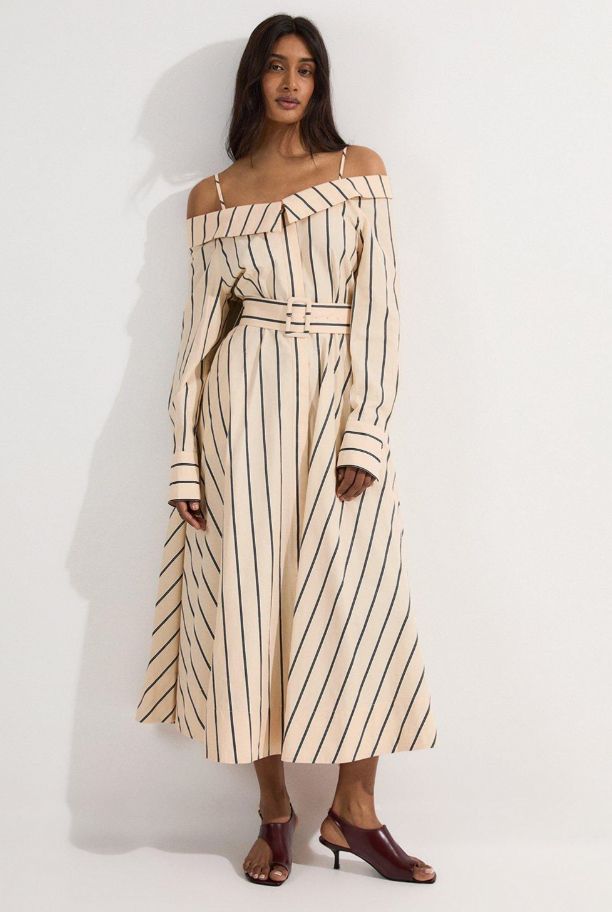 Karen Millen striped midi dress