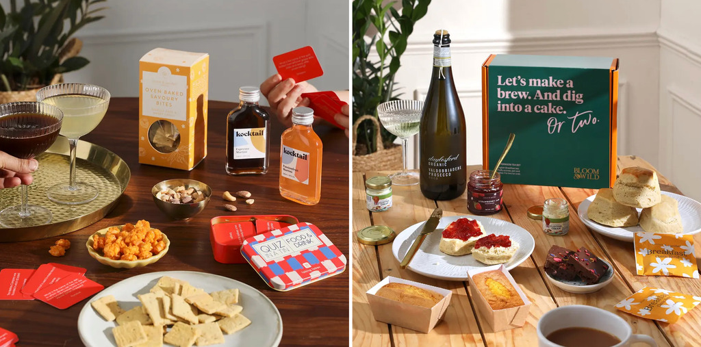 Bloom & Wild offer an array of luxury hampers amongst their letterbox flower gifts