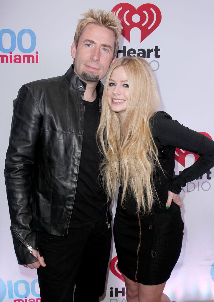 Avril and Chad at the 2013 Jingle Ball