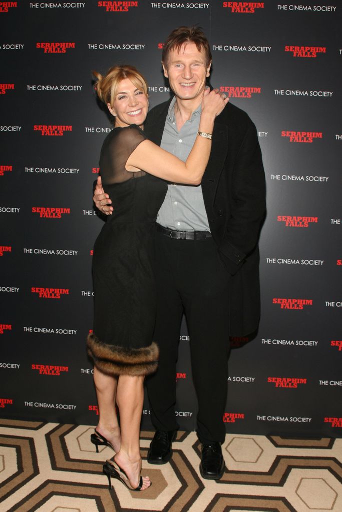 Natasha Richardson and Liam Neeson during "Seraphim Falls" New York Screening Hosted by The Cinema Society - Inside Arrivals at Tribeca Grand Hotel, Grand Screening Room at 2 Avenue of the Ame in New York City, New York, United States
