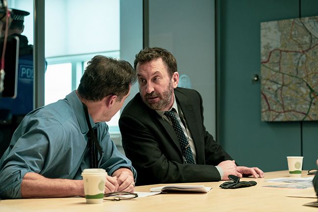 Jason Isaacs and Lee Mack in Line of Duty