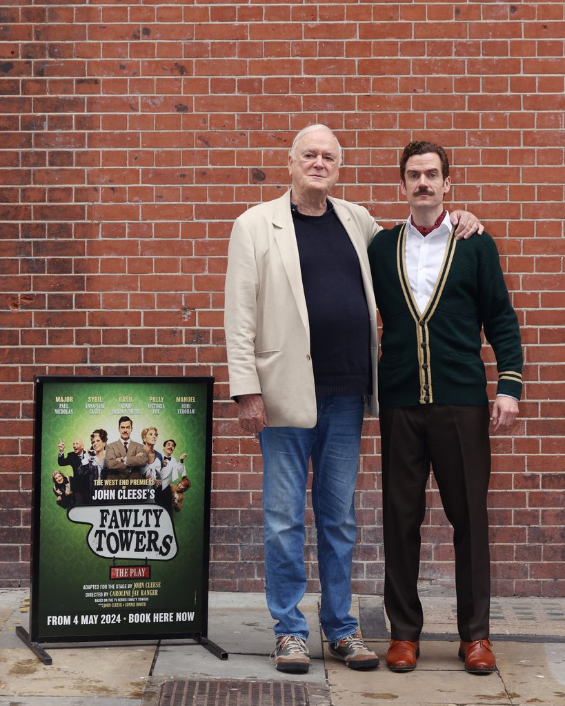 John Cleese and Adam Jackson-Smith, who stars in the new play