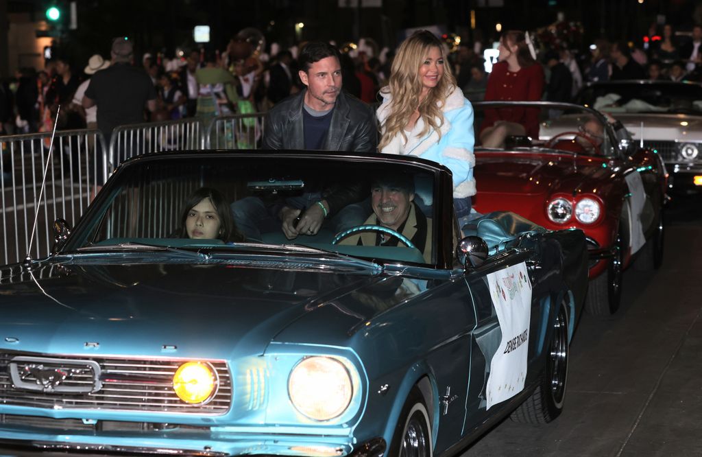Denise Richards with her family at the Hollywood Parade