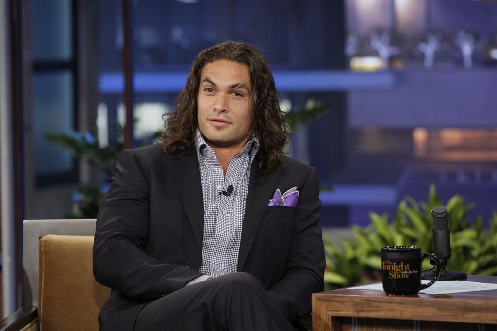 THE TONIGHT SHOW WITH JAY LENO -- Episode 4090 -- Pictured: Actor Jason Momoa during an interview on August 4, 2011