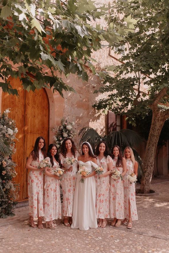 Floral bridesmaid dresses Josie May Mitchell