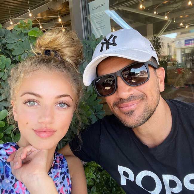 peter andre with princess instagram