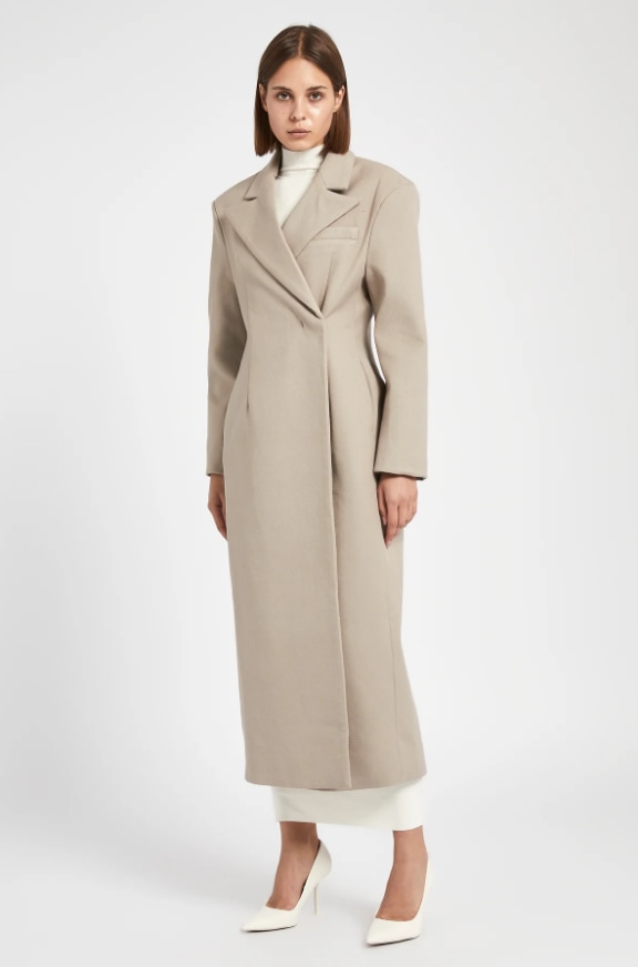 Asymmetric Tailored Longline Coat - Because of Alice