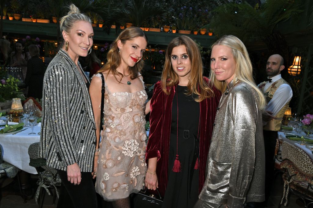 group of four women at Dior dinner 